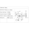 Fridge Door Light Switch with 3pin